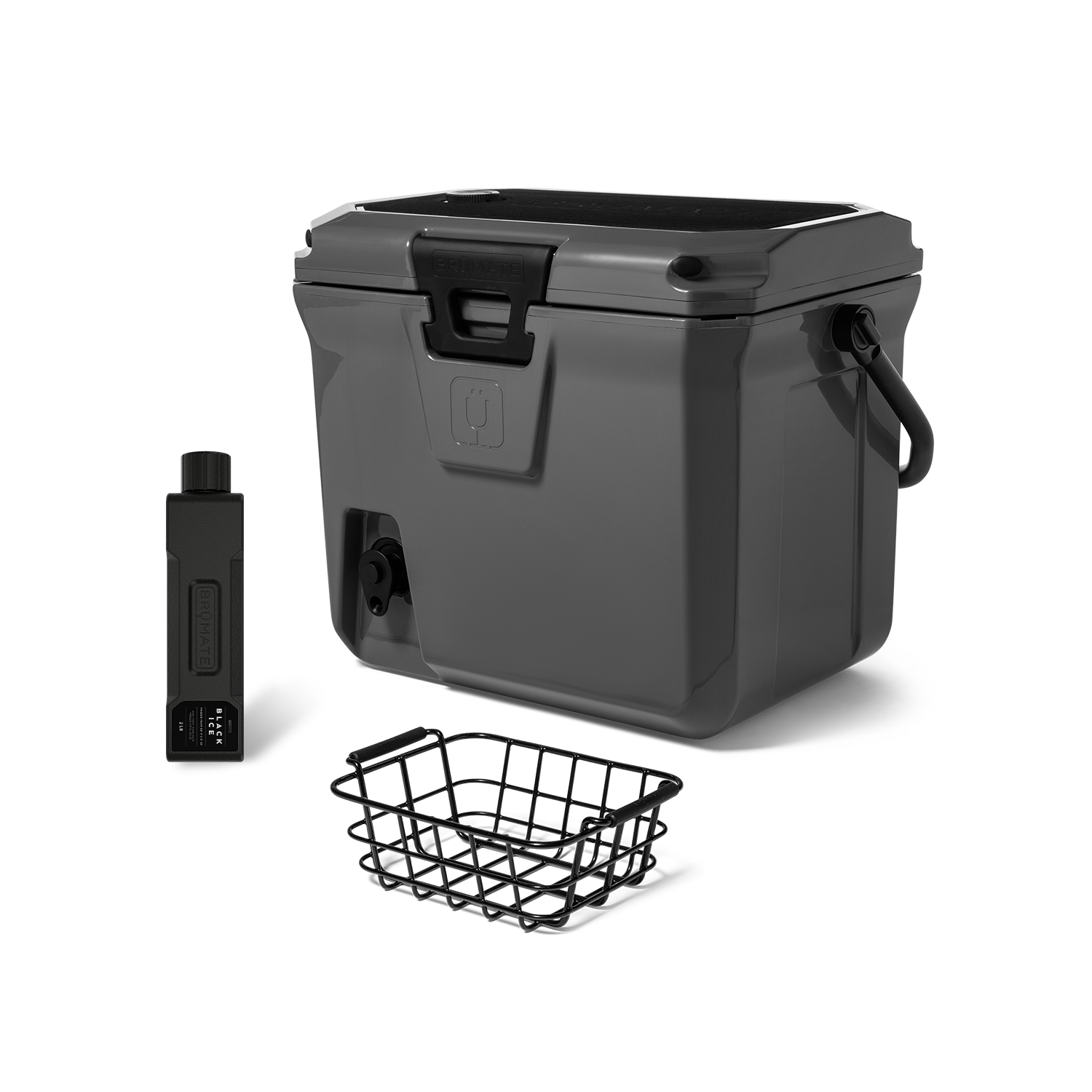 BrüMate BrüTank 20-Quart Grab + Go Cooler Bundle - Charcoal - View 1