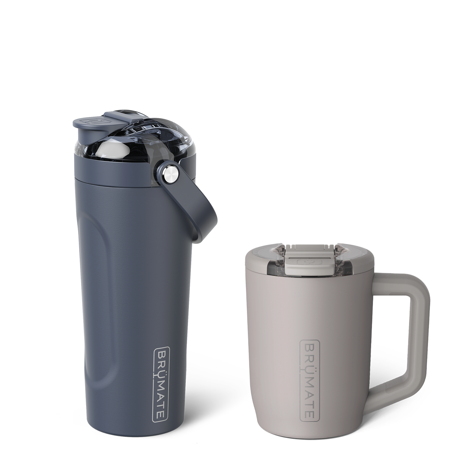 BrüMate MultiShaker 25oz + Müv 15oz Bundle - Nightfall Blue & Mocha