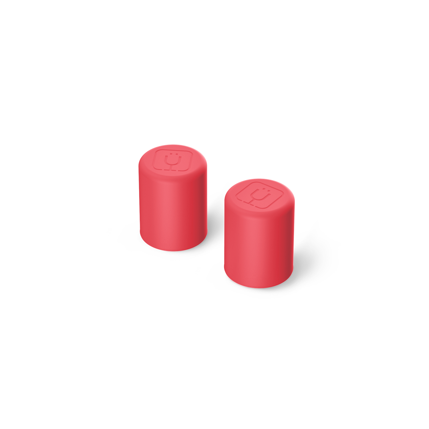 BrüMate Magnetic Straw Cover (2-Pack) - Coral - View 1
