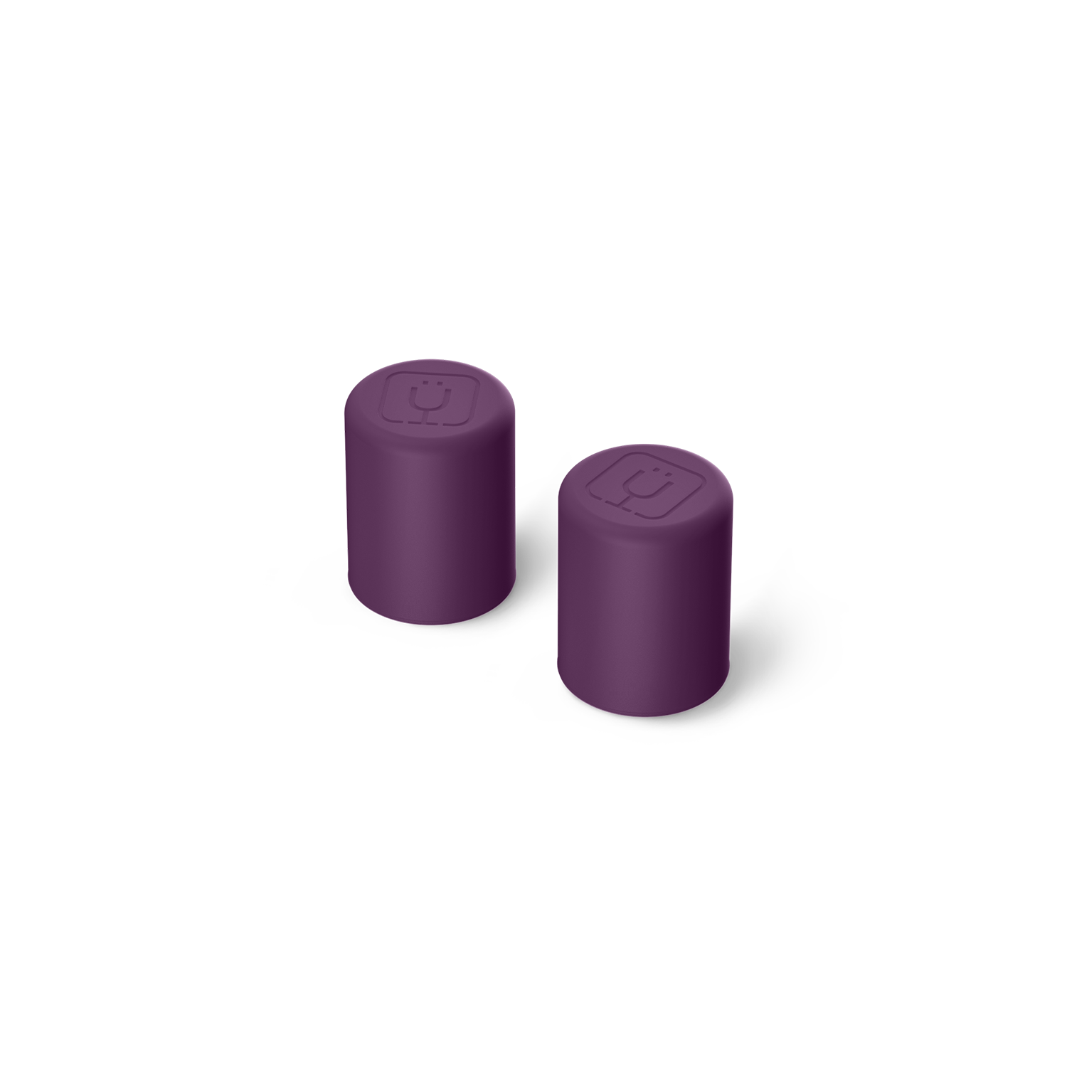 BrüMate Magnetic Straw Cover (2-Pack) - Plum - View 1