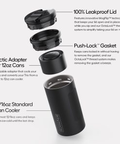 BrüMate Hopsulator Trio v2 - Black Stainless - View 2