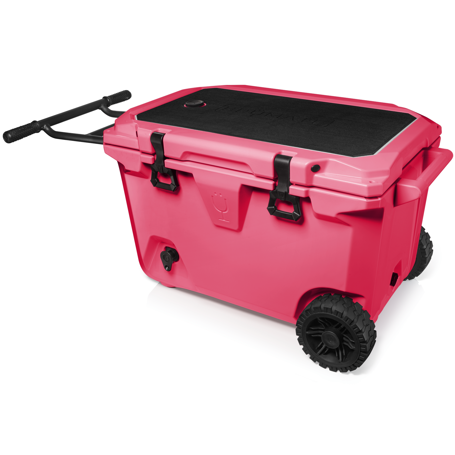 BrüMate BrüTank 55-Quart Rolling Cooler - Neon Pink - View 2