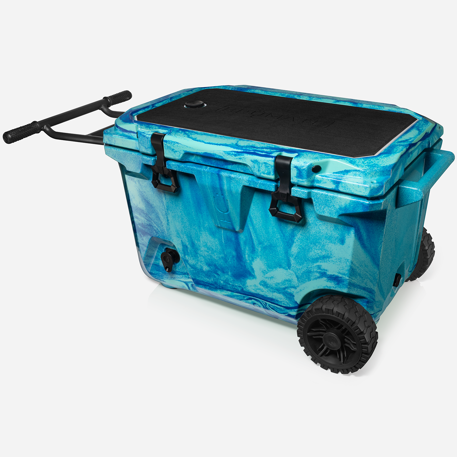BrüMate BrüTank 55-Quart Rolling Cooler - Ocean Swirl - View 2