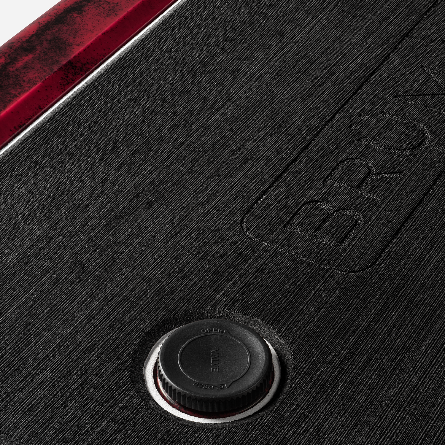BrüMate BrüTank 55-Quart Rolling Cooler - Red & Black Swirl - View 2