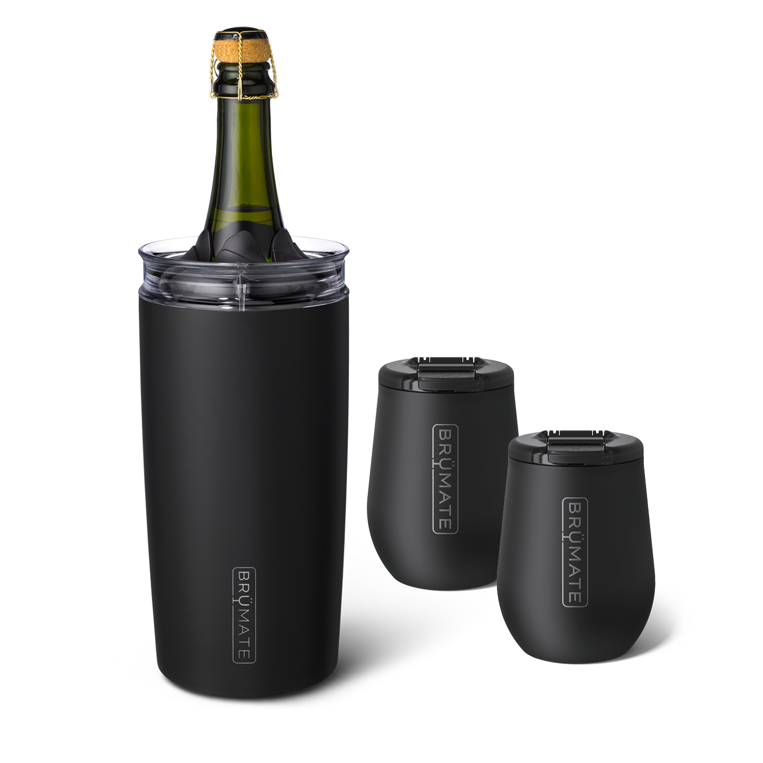 BrüMate Togosa + Uncork'd Bundle 49oz Chiller Pitcher - Matte Black - View 1