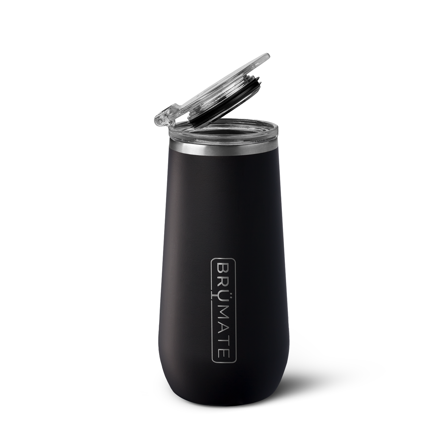 BrüMate Champagne Flute 12oz - Matte Black - View 1