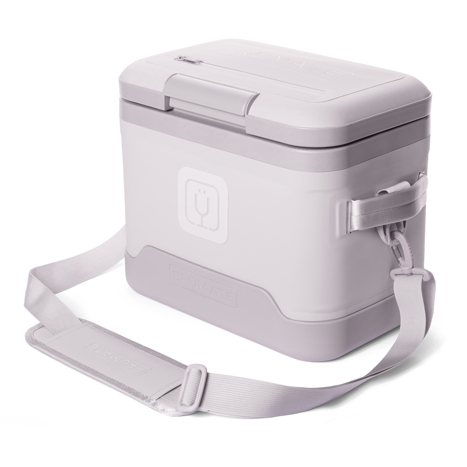BrüMate MagPack 12-Can Shoulder Sling Soft Cooler - Lilac - Front Strap View