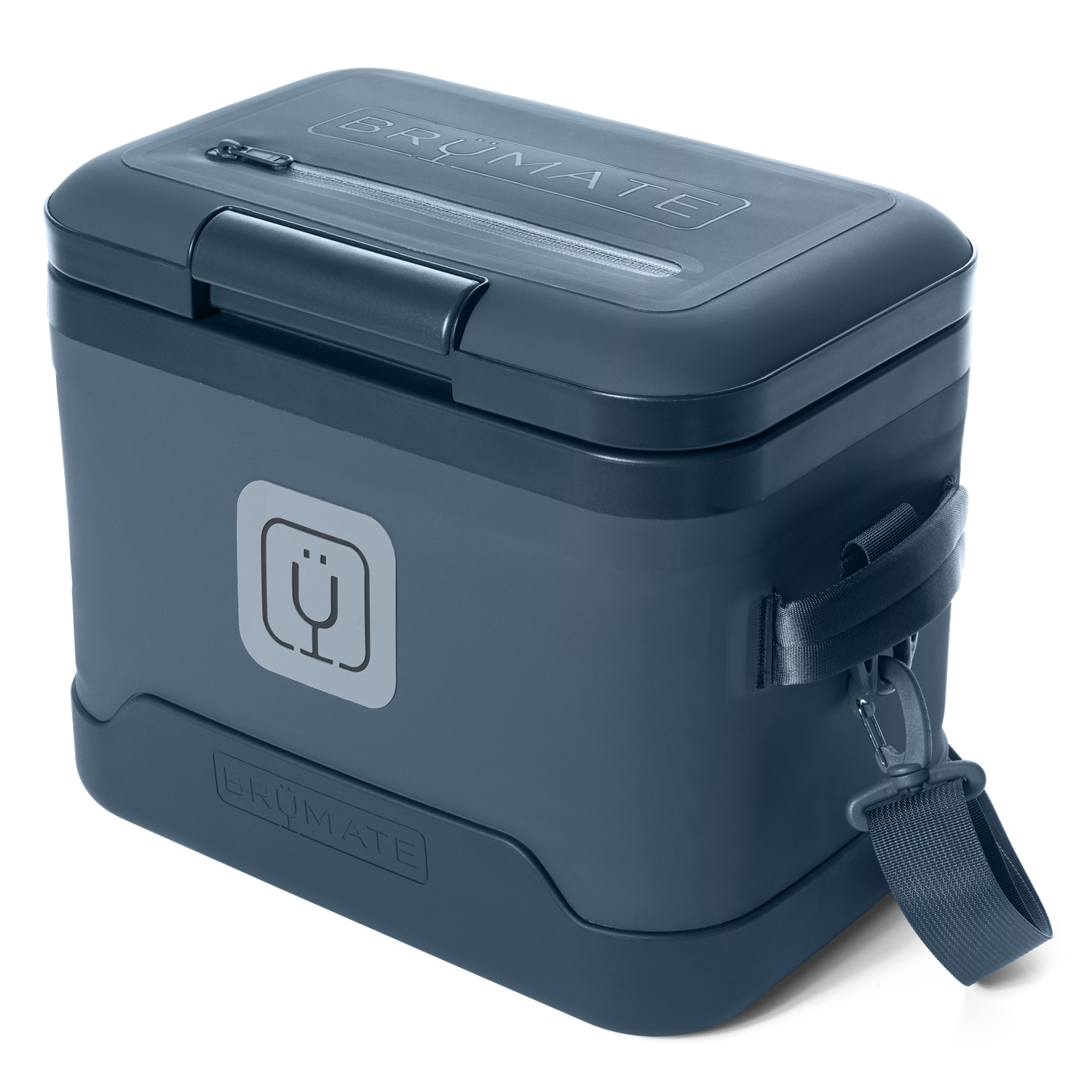 BrüMate MagPack 12-Can Shoulder Sling Soft Cooler - Nightfall Blue - Front View