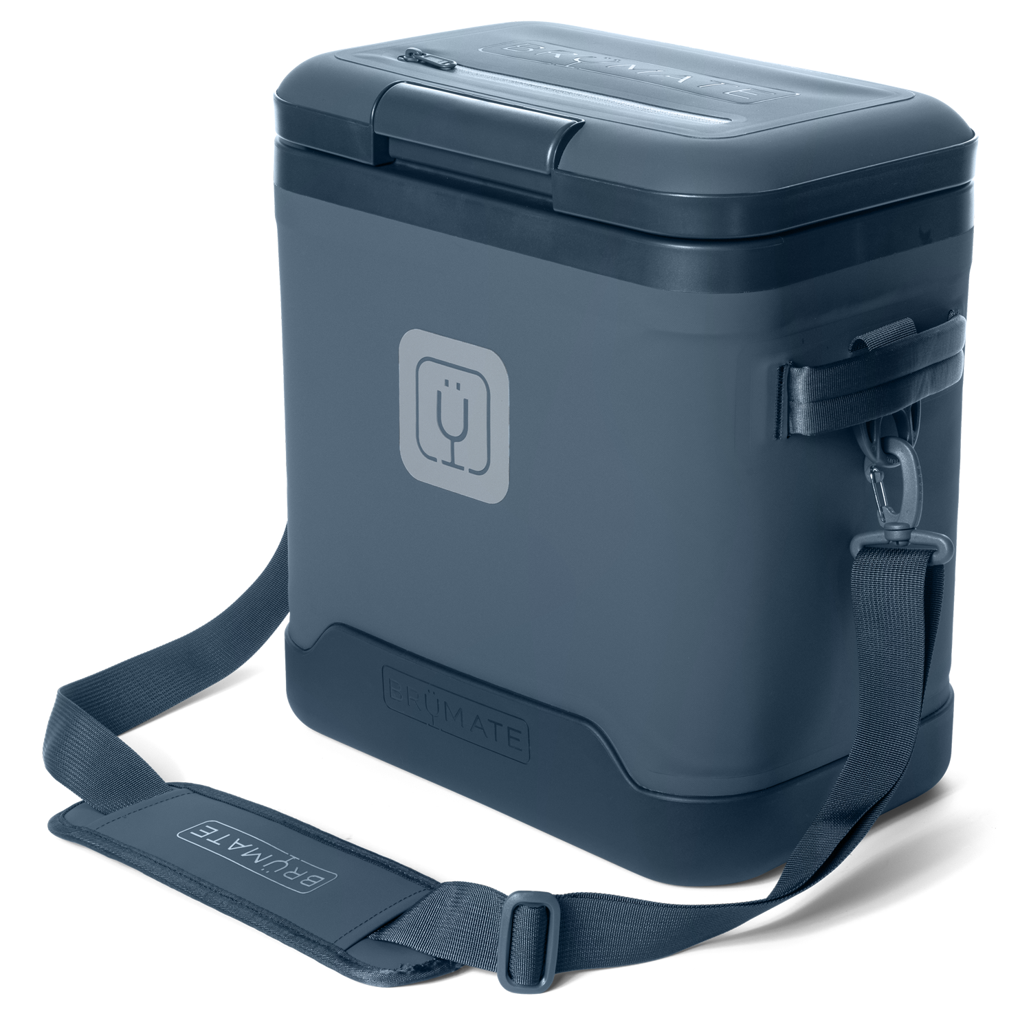 BrüMate MagPack 18-Can Shoulder Sling Soft Cooler - Nightfall Blue - Front Strap View